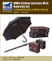 Civilian Suitcase With Umbrella Set (II World War) - Image 1