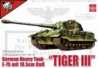 Fist of War German WWII E75 Heavy Tank "King Tiger III" with 105mm Gun