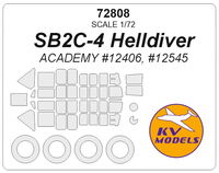 SB2C-4 Helldiver (ACADEMY #12406, #12545) + wheels masks